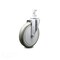 Service Caster 6 Inch Gray Polyurethane Wheel Swivel 7/8 Inch Square Stem Caster SCC SCC-SQ20S614-PPUB-GRY-78 - alternate 1